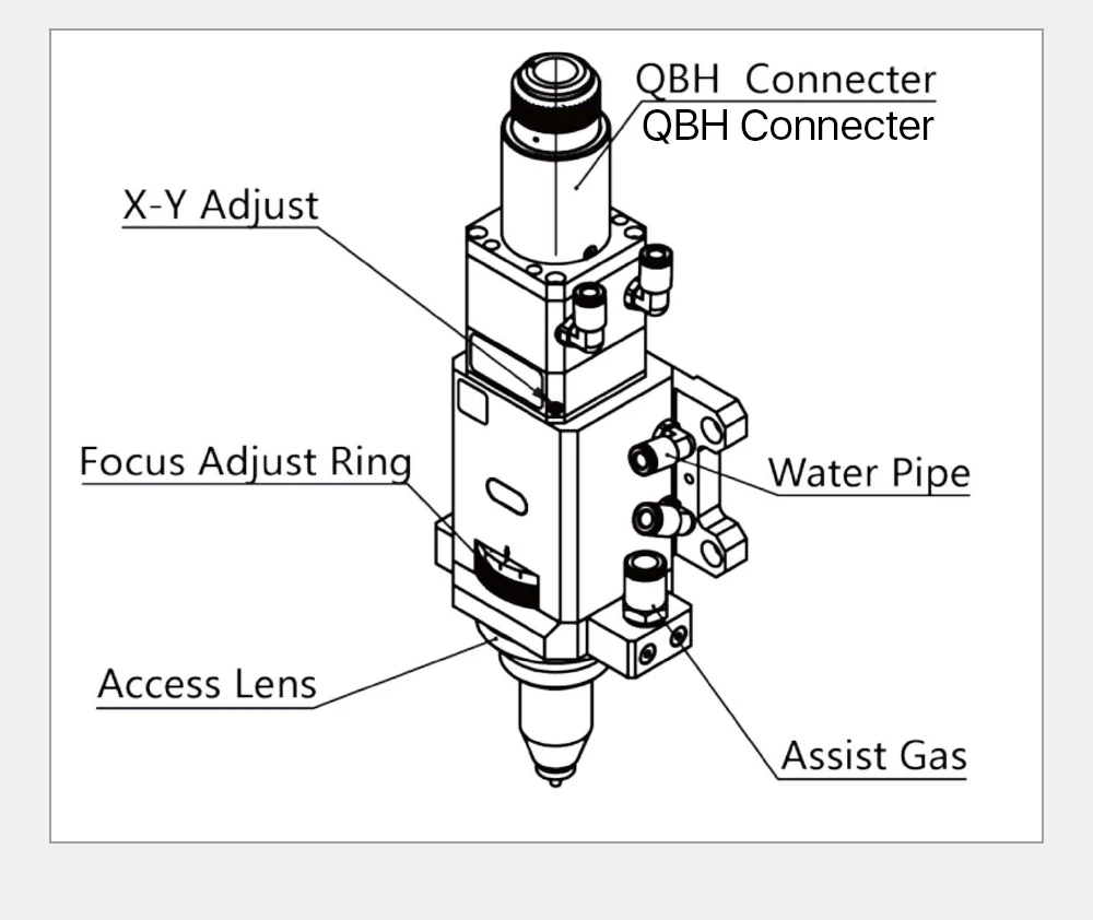 Cloudray QBH разъем Raytools лазерная головка BT240 BT240S для волоконной лазерной резки 1064nm