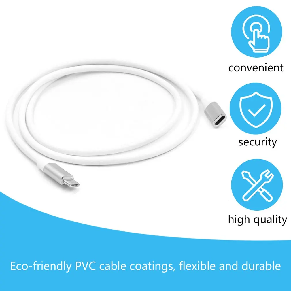 

TYPE-C Male To Female Extension Cord Aluminium Alloy Extending Line Charging Cable Full Function Audio Video Transfer Cable