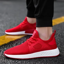 Уличная Мужская прогулочная обувь; тканевая сетчатая дышащая легкая Мягкая Черная мужская обувь; женские кроссовки; Homme