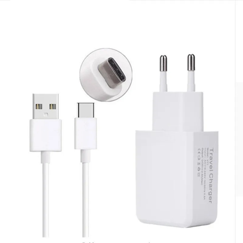 

USB 3.1 Type-C 5V 2.4A Travel Wall Charger Adapter + USB Type C Cable For Xiaomi Redmi Note 8 7 Lenovo Z6 Youth K5 S5 Pro GT Z5s