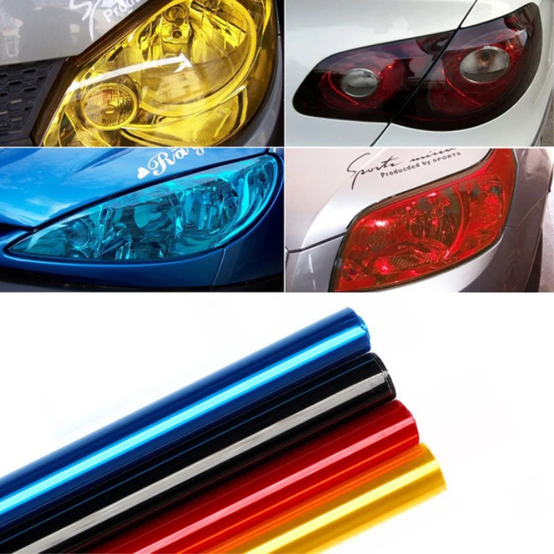 

60*30cm Car Headlight Color Film High Quality Durable Car Exterior Accessories Car Body Film