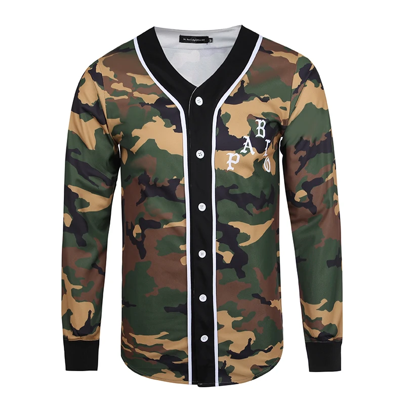 army green baseball jersey