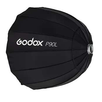 

Godox P90L 90cm Deep Parabolic Softbox with Bowens Mounting for Aputure COB 120D 120t AD600B AD600BM Flashpoint XPLOR 600