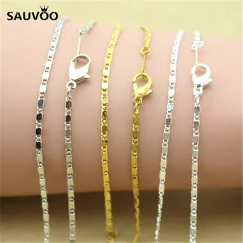 

10pcs/lot Gold Silver Color Metal Bulk Chain Rolo Link Necklace Chains for DIY Jewelry Making Findings and Accessories F1387