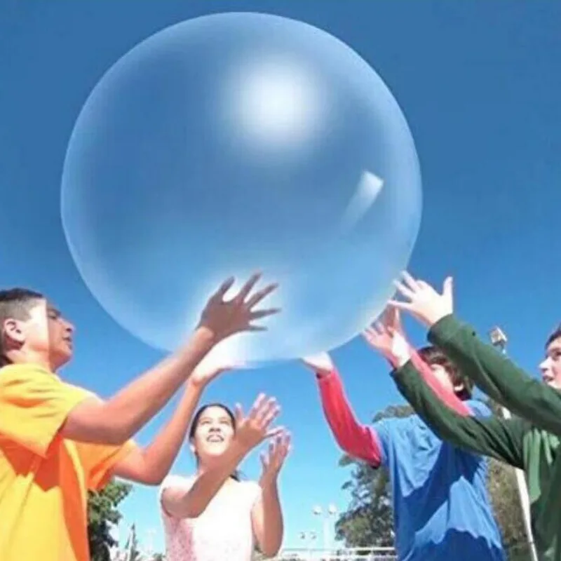 

Colored Transparent Bounce Balloon Children's Outdoor Activities Party Round Balloons Funning Toy Random Color