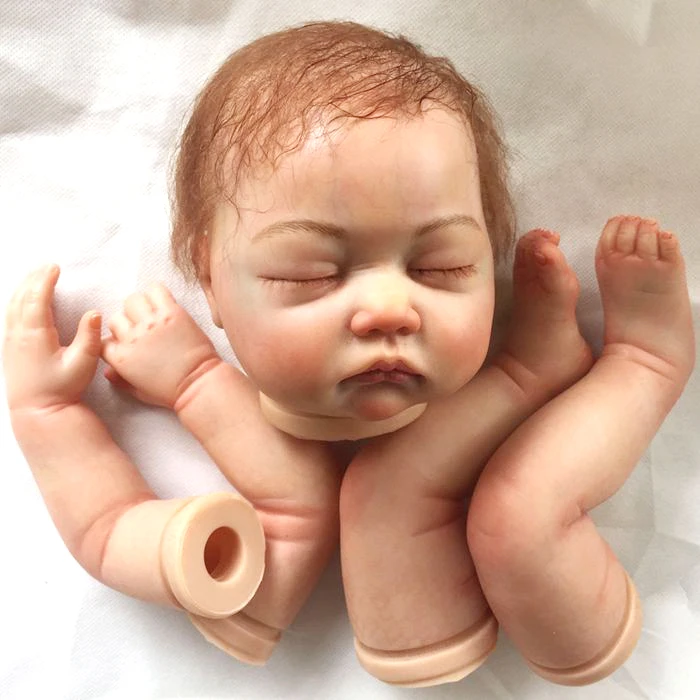 22inch Simulation Model Kit Soft Silicone Reborn Mold Head Arms Legs Bebe Lifelike Diy Babies Bebe Doll Kit Mould Accessories Dolls Accessories Aliexpress