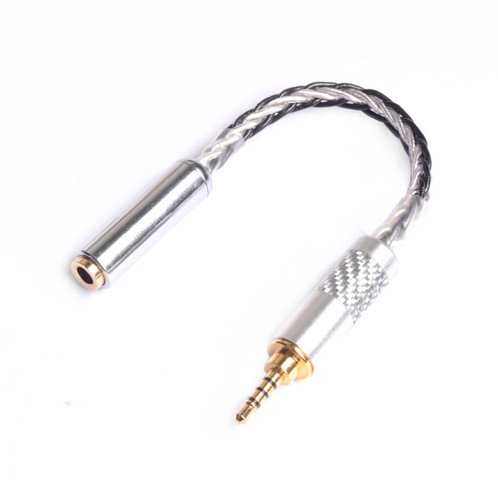 OKCSC 3 5mm Female Stereo Plug to 2 5mm Balance Male Jack OFC Audio Cable Adapter Plated Gold for Car Mp3 Audio Device Headphone
