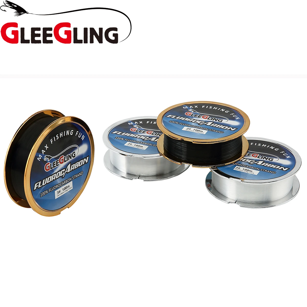 

GLEEGLING 100m Fishing Fluorocarbon Line 25KG Hilo Fluorocarbono Pesca 100 fil de peche nylon fluorocarbone Fishing Accessoires
