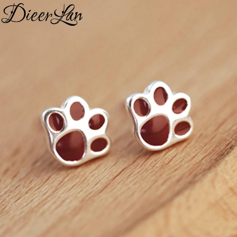 Новые поступления 925 стерлингового серебра красный кошка когти Серьги для Для женщин Горячие Модные украшения стерлингового-серебро-ювелирные изделия Pendientes