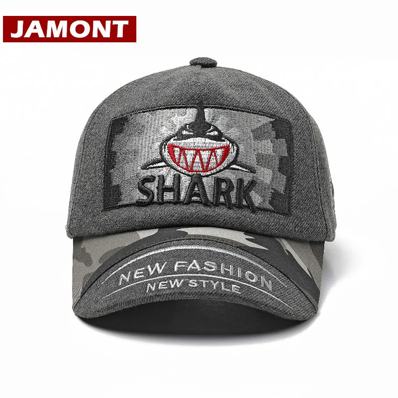 

[JAMONT] Warm Winter Baseball Cap Kids Snapback Hats Cartoon Shark Bomber Hat for Boy Girl Windproof Child Hat Casquette