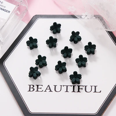 10pcs dark green 5/10 шт./лот для девочек милый маленький сливовых расцветок заколки для волос для детей прекрасные заколки для волос Заколки ободки Дети Мода женские аксессуары для волос - Цвет: 10pcs dark green