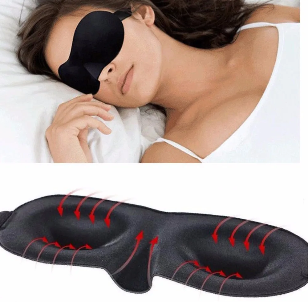 Удобная Роскошная модная маска для сна с эффектом памяти, 3D маска для глаз с ушными затычками, переносная повязка на глаза для путешествий, повязка на глаза, средства для ухода за глазами