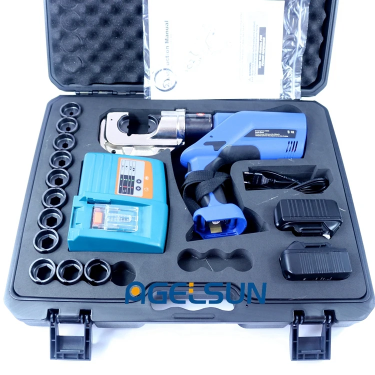 

iGeelee Free Shipping EZ-400 Battery Powered Copper Wire Terminal Crimper Plier for Pressing 16-400mm2 with high quality