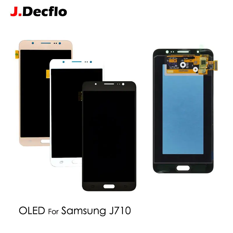 

OLED AMOLED For Samsung Galaxy J710 J7 2016 J710F J710FN J710MJ710H LCD Display Touch Screen Digitizer Assembly