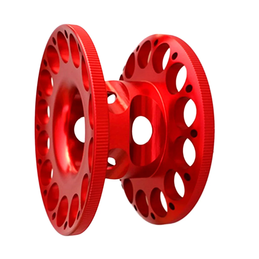 Lightweight Aluminum Alloy Scuba Diving Finger Reel Guide Line Spool fit 15-30M Line for Snorkeling Diving 5 Colors