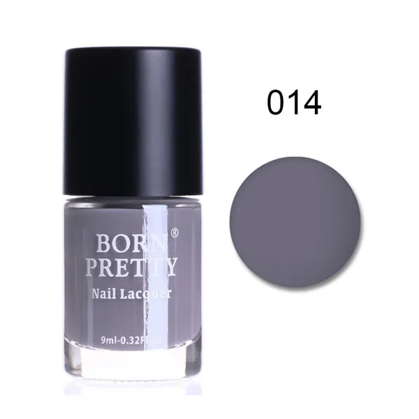 BORN PRETTY 9 мл матовый лак для ногтей маникюрный лак 9 цветов украшение для ногтей аксессуар - Цвет: 014