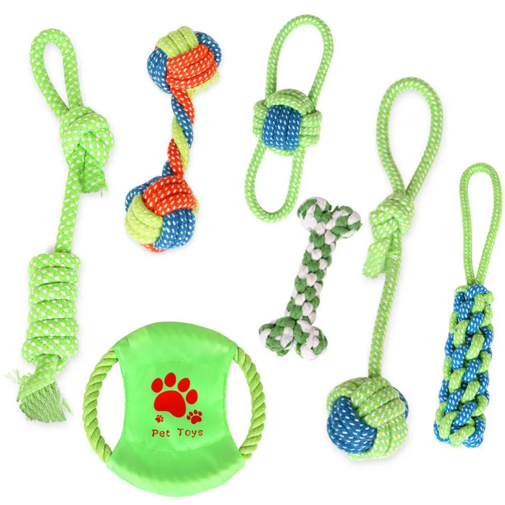 Новая игрушка для собак, Жевательная хлопковая веревка, для собак, для улицы, для чистки зубов, для собак, Шариковая веревка, игрушки для больших и маленьких собак, забавные интерактивные игрушки