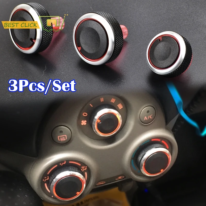 

For Nissan Sunny N17 March K13 AC Heater Air Conditioner Climate Control Panel Knob Switch Knobs Heat Buttons Dials Ring