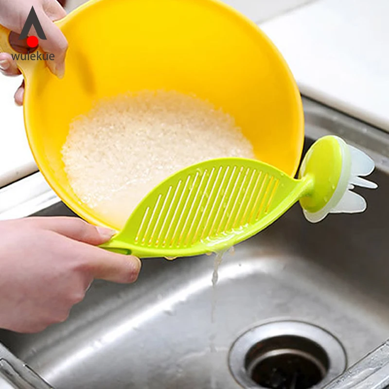 

Plastic Rice Wash Sieve Cleaning Multifunction Washing Cooking Tool Safe Non-toxic High Quality Kitchen Clips Gadget Accessories