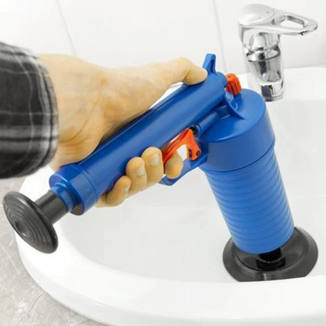 Toilets High Pressure Air Drain Blaster Cleaner ABS Plastic Drain