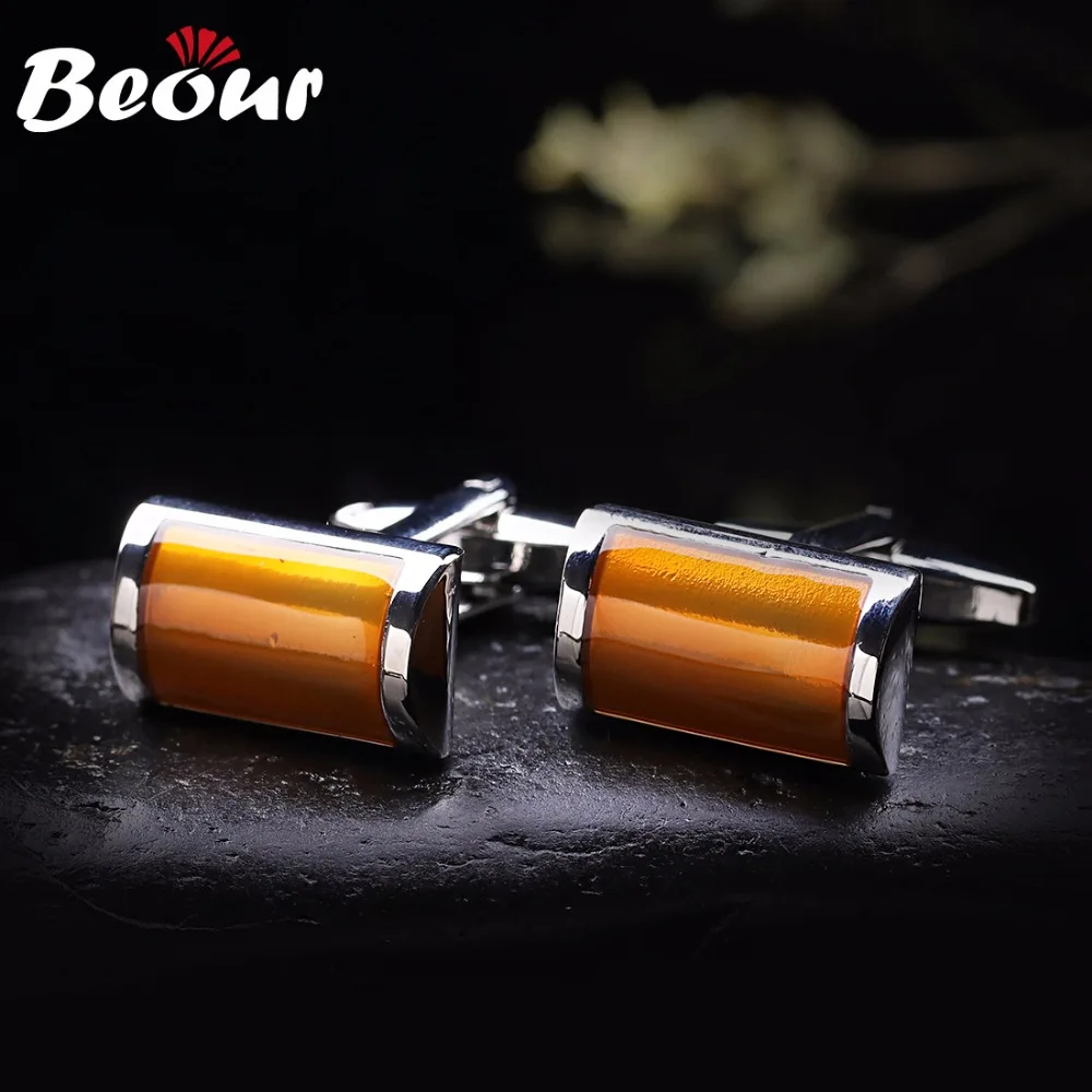 Orange Cufflinks For Mens Fashion High Quality Cufflink Brand French