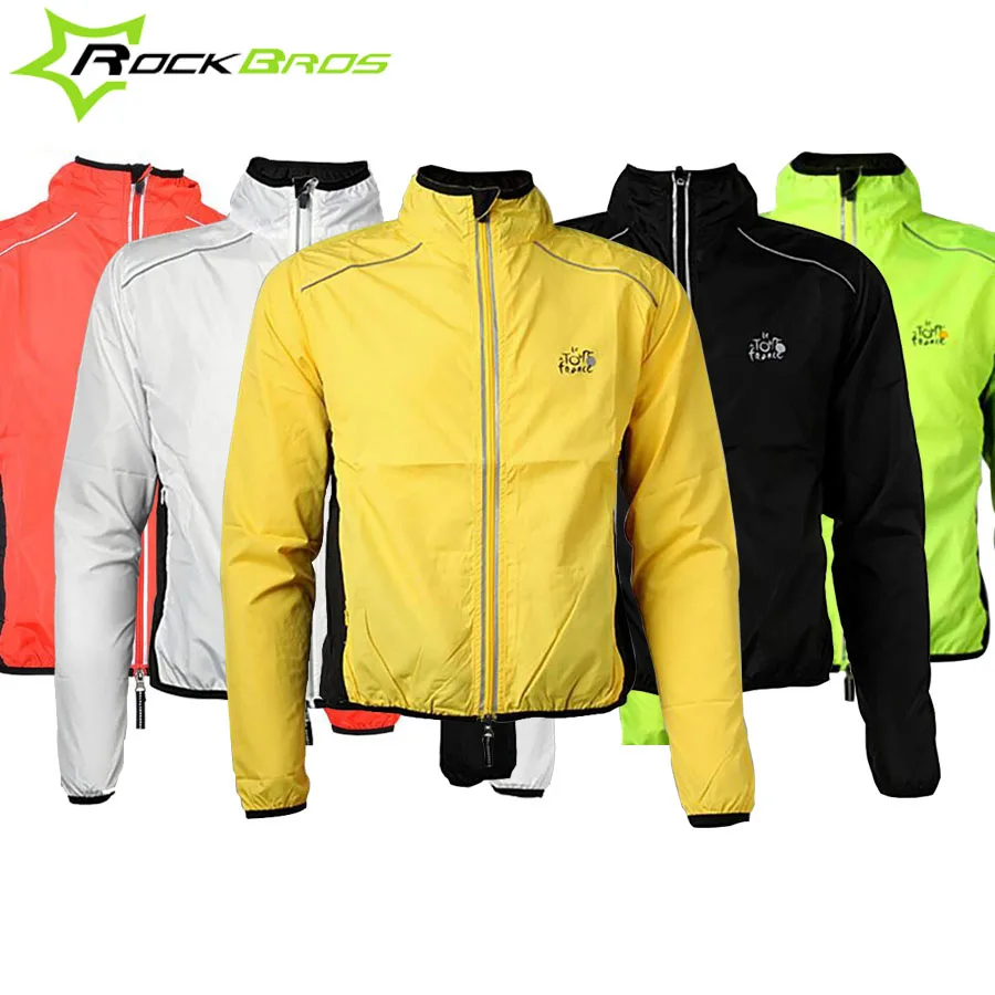 

Rockbros Windbreakers Cycling Rain Jacket Men Women Bicycle Rain Coat Reflective Sport Mtb Bike Jacket Rainproof Waterproof