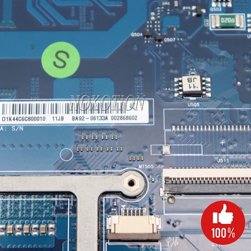 NOKOTION ноутбук материнская плата для Samsung R580 NP-R580 BA41-01175A BA92-06130A BA92-06133A BA92-06133B основная плата HM55 GT330M 1 Гб