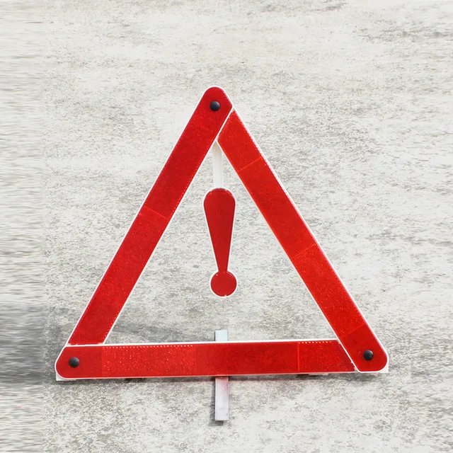 car rear warning board stop reflective emergency warning tripod emergency warning