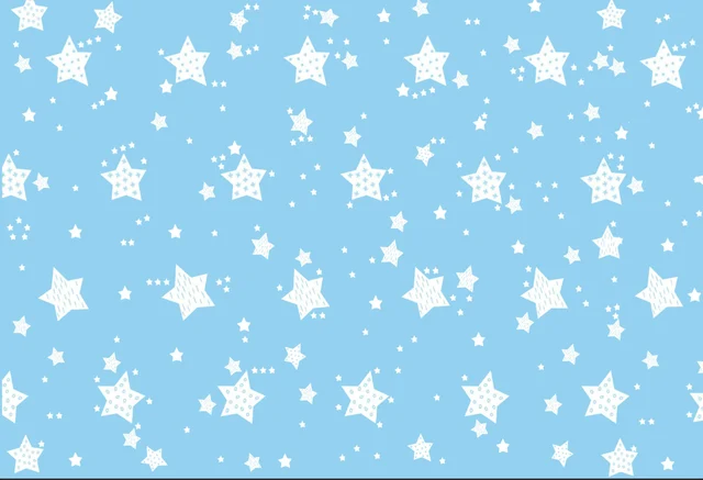 7x5FT Sparkles Light Blue Wall Stars Custom Photo Studio