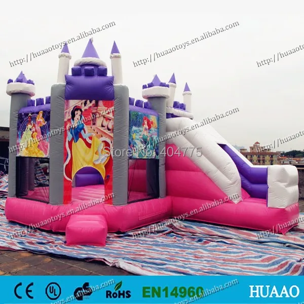 

2018 NEW arrival princess slide inflatable combo with free CE/UL blower and free shipping by air express to door