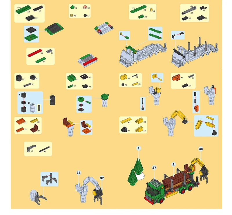 Caminhões de Registro Blocos de Construção Brinquedos para Crianças Ausini Carro Construção Cidade Trabalhador Figura Tijolos Guindaste Modelo Criador Crianças Jogo 5 Cheap Blocos