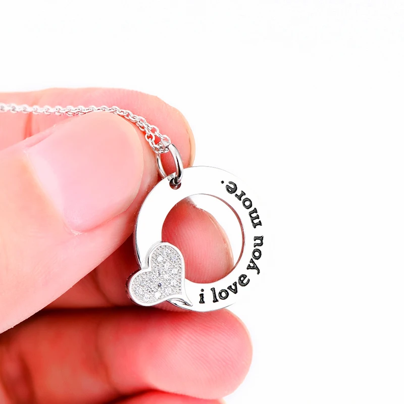 925-Sterling-Silver-Jewelry-Women-I-LOVE-YOU-MORE-Crystal-Love-Heart-Pendants-Necklaces-Silver-Chain (5)