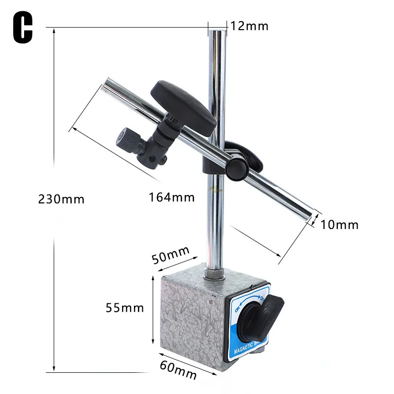 1 шт., магнитный держатель, регулируемая универсальная гибкая подставка для цифрового рычажного циферблата, индикатор, измерительный прибор, инструменты - Цвет: C