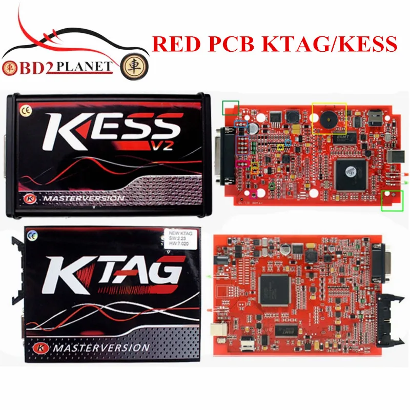 

KTAG V7.020 K-TAG V7.020 SW2.23 EU Version Red PCB KESS V5.017 KESS 5.017 SW2.23 V2 No Token Limited Online Version