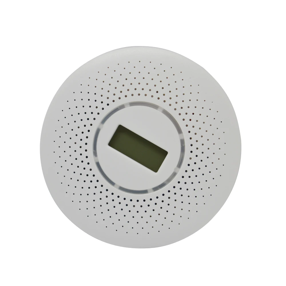 1 PCS Ceiling Standalone Carbon Monoxide and Smoke Combine Detector LCD display screen Fire CO alarm sensor Home security posion