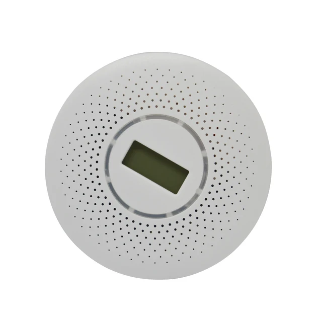 1 PCS Ceiling Standalone Carbon Monoxide and Smoke Combine Detector LCD display screen Fire CO alarm sensor Home security posion
