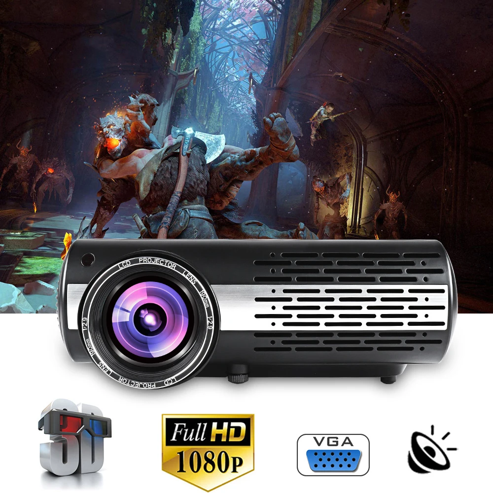 

M2 FULL HD 1080P LED Projector Home Beamer Optional Android 6.0 Version WiFi HDMI USB Video 1080 Bluetooth Proyector