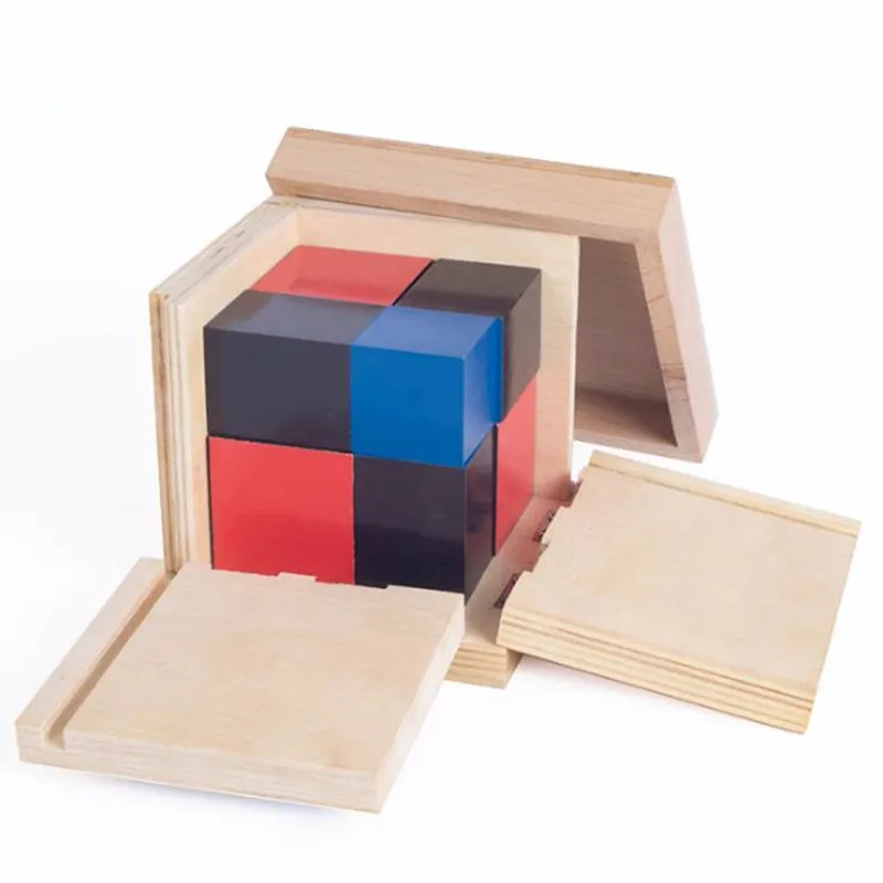 

wooden toys puzzles for kids children adults education learning montessori binomial trinomial puzzle cube box intellectual toy