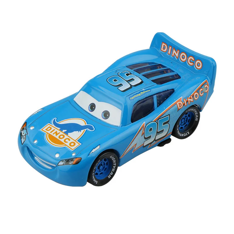 Disney Pixar тачки 3 Молния Маккуин Джексон шторм матер 1:55 литья под давлением модель автомобиля из металлического сплава игрушка Рождественский подарок для мальчиков - Цвет: McQueen Dinoco
