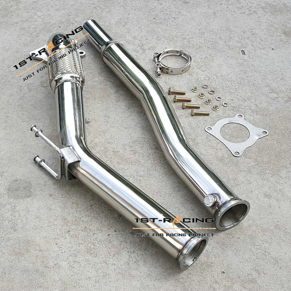 Для VW 06 10 Golf GTI Jetta MKV MK5 2 0 T FSI Turbo 3 &quotиз нержавеющей стали downpipe NEW|2.0t fsi|vw gti turbojetta turbo |