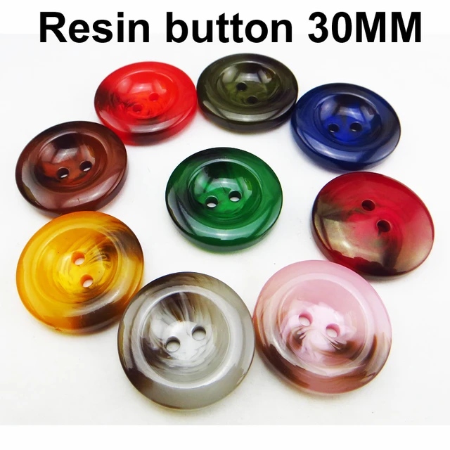 Free shipping 10pcs/lot High-end color red circular resin buttons