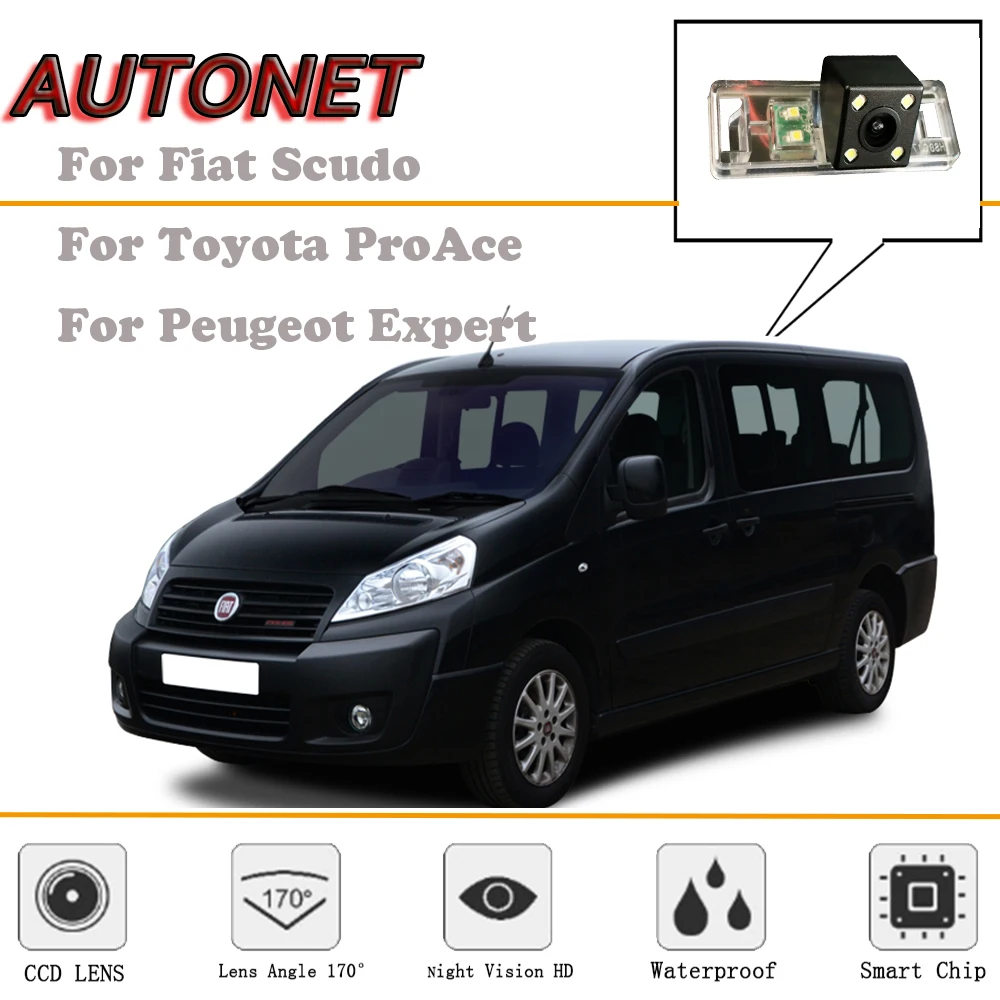 AUTONET камера заднего вида для Fiat Scudo/Toyota ProAce/peugeot Expert/Citroen Dispatch Jumpy Combi/камера номерного знака