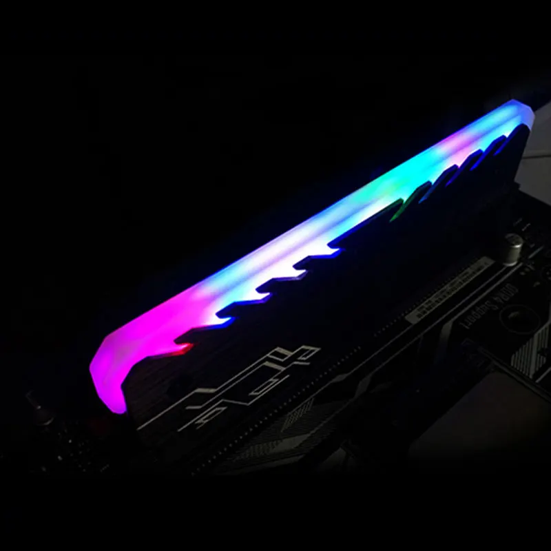 Новый алюминиевый сплав ram охлаждающая оболочка радиатор RGB 265 световой эффект памяти карта охлаждения Радиатор Glow настольная память