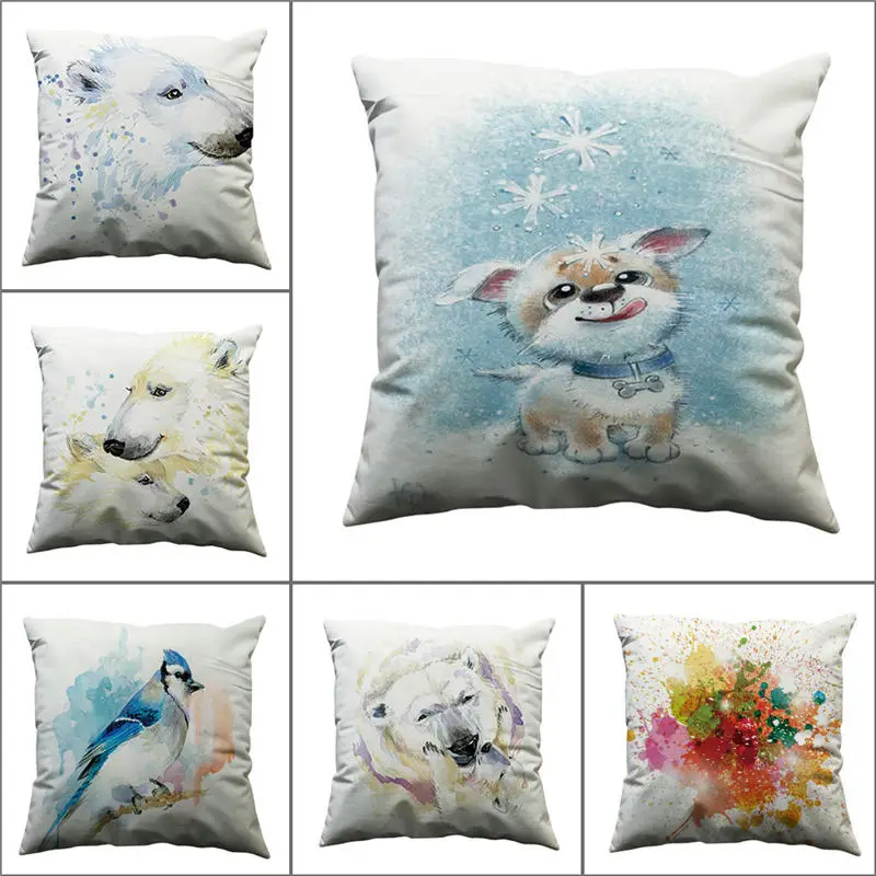 2019 NEW Beuaty Pillow Case Glitter Cotton Soft Sofa Throw Cushion Cover Home Decor pillow covers decorative 40JA1806