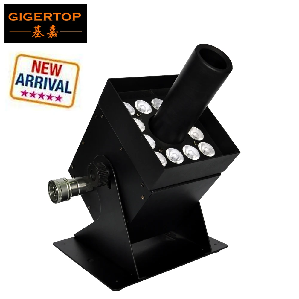 Gigertop TP-T21S 12x 3W RGB 3в1 Co2 струйная машина Barndoor дизайн лучше красочный газовый луч эффект стробоскоп Сияющий Паркер шланг