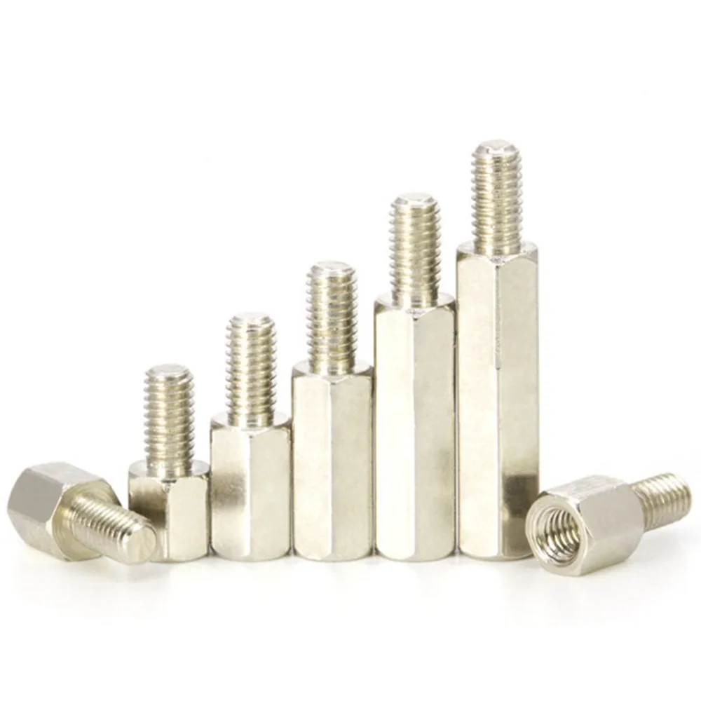 

M3 3mm Female To Male Silver Hex Hexagonal Pillars PCB Threaded Standoff Spacers 10pcs
