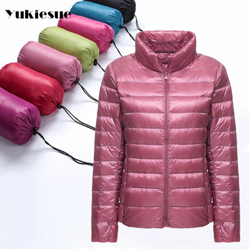 

18 colours Down Parka 2016 Famous Brand Designer Winter Jackets Women 90% White Duck Down Jackets Outwear light Thin Coat