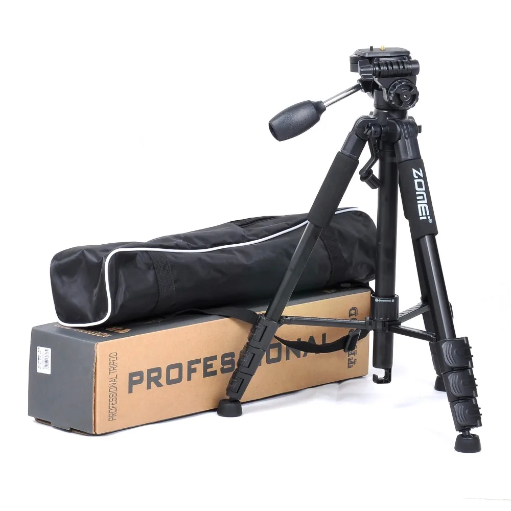 

Zomei Z666 Professional Tripod Camera Stand 4 Segment Max  Flexible Digital Camera Tripod For Sony Canon Nikon Dsr