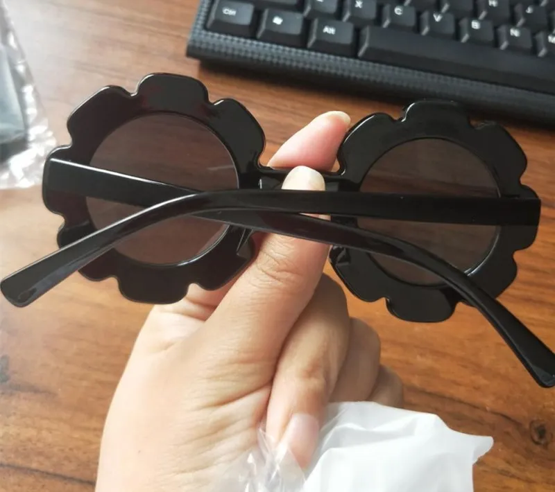 Винтажные очки детские солнцезащитные очки с круглым цветком Gafas детские спортивные солнцезащитные очки UV400 для девочек и мальчиков Oculos De Sol