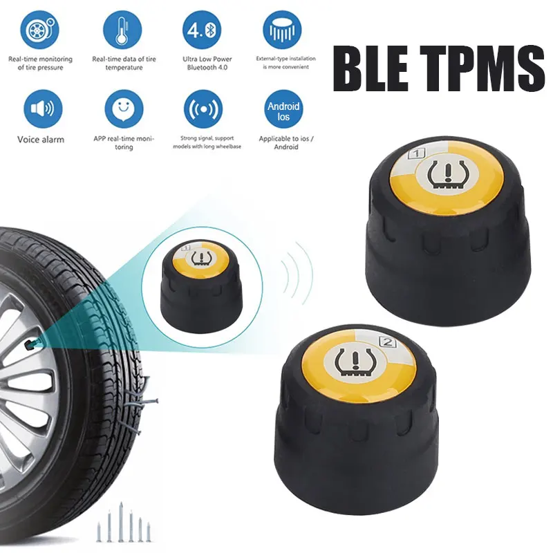 Беспроводная Bluetooth 4 0 Система контроля давления в шинах мотоцикла Универсальная